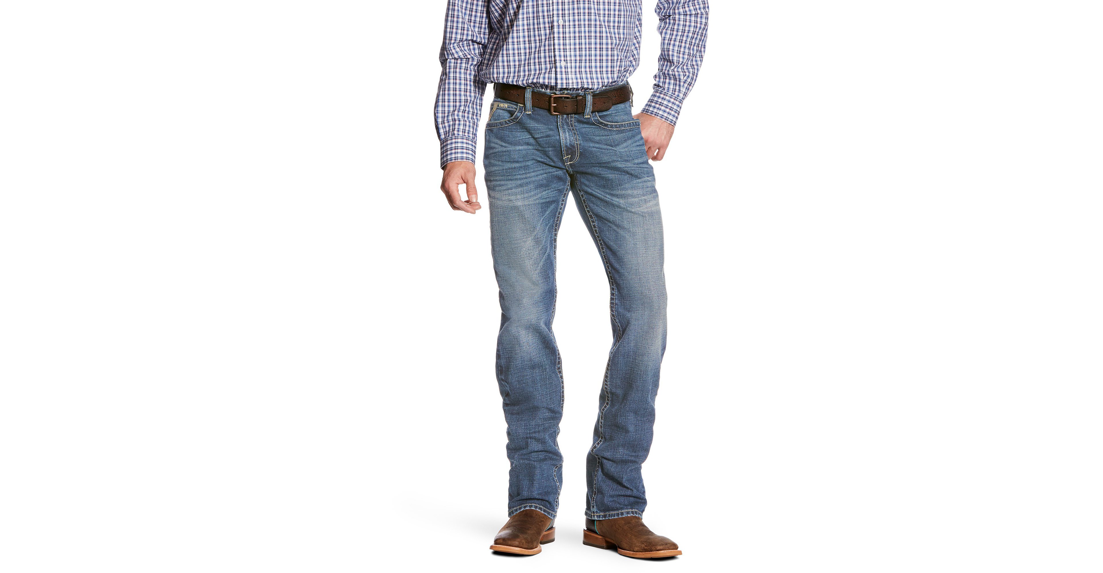 Ariat Men's M5 Slim-Fit Sterling Stretch Stackable Straight Leg Jeans