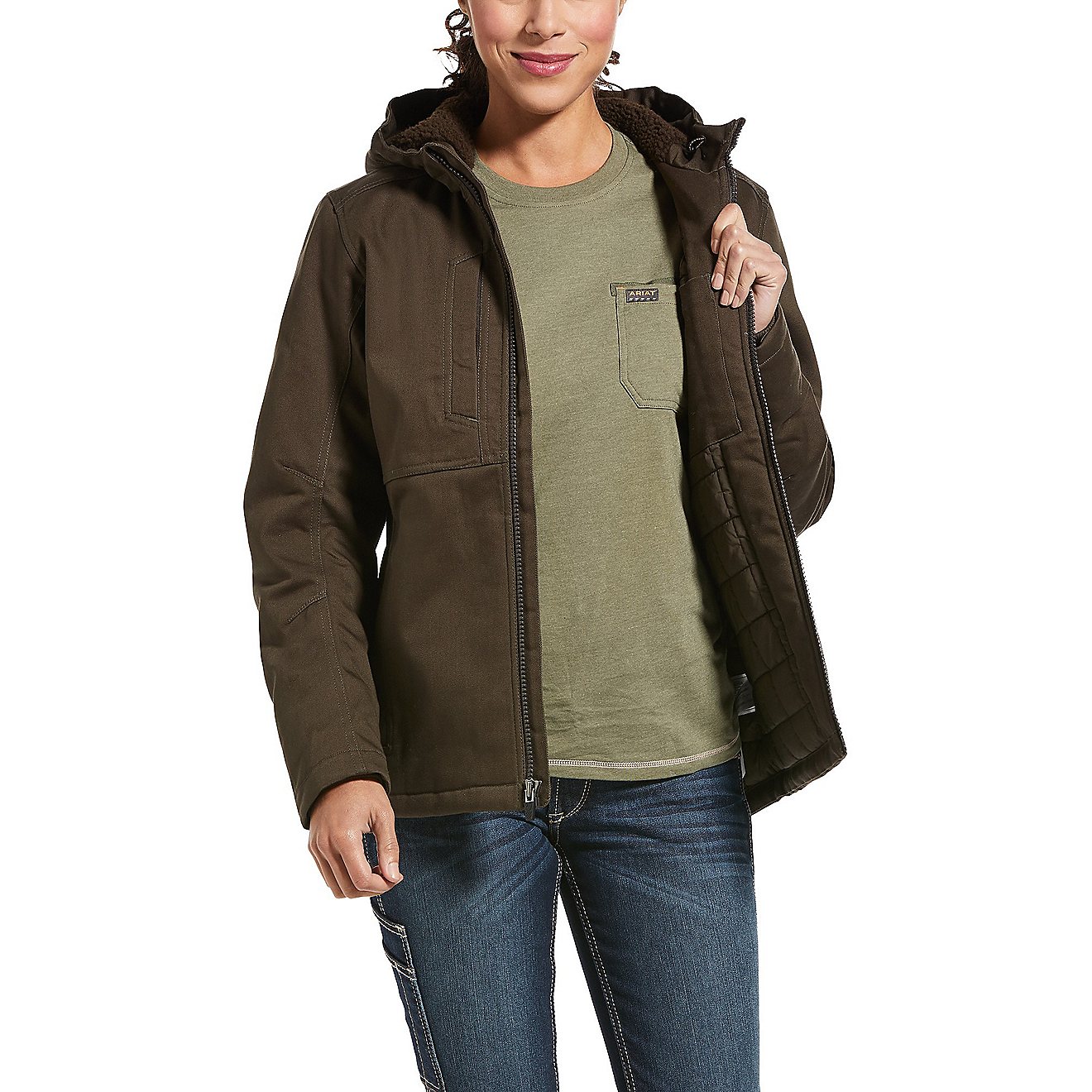 Ariat Women's Rebar DuraCanvas Insulated Plus Size Jacket                                                                        - view number 2