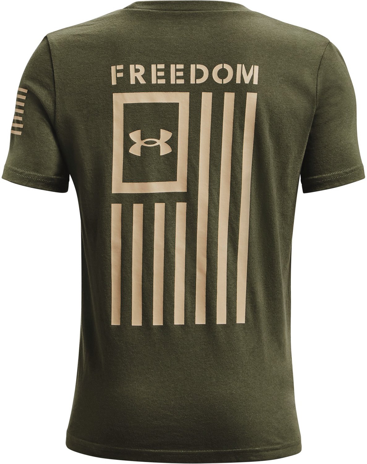  Under Armour Men's New Freedom Flag T-Shirt, (014) Halo  Gray/Red/Academy, X-Small : Clothing, Shoes & Jewelry