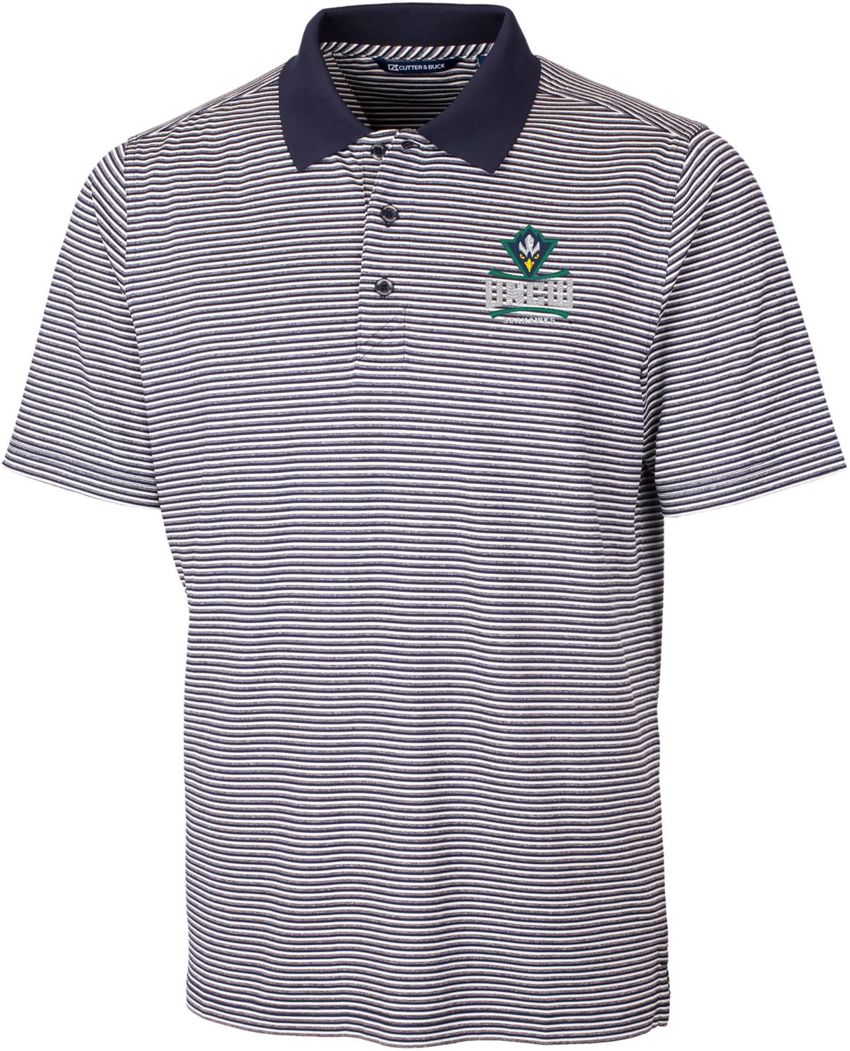 Cutter & Buck Men's University of North Carolina Wilmington Forge Tonal Stripe Polo