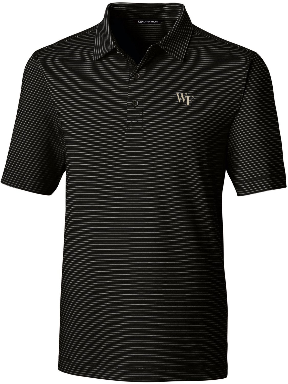 Cutter & Buck Men's Wake Forest University Tall Forge Tonal Stripe Polo Shirt