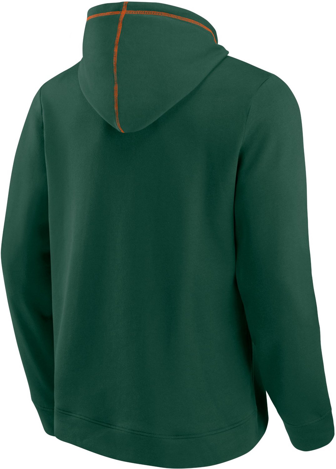 Fanatics Men's University of Miami Team Over Mascot Hoodie                                                                       - view number 3
