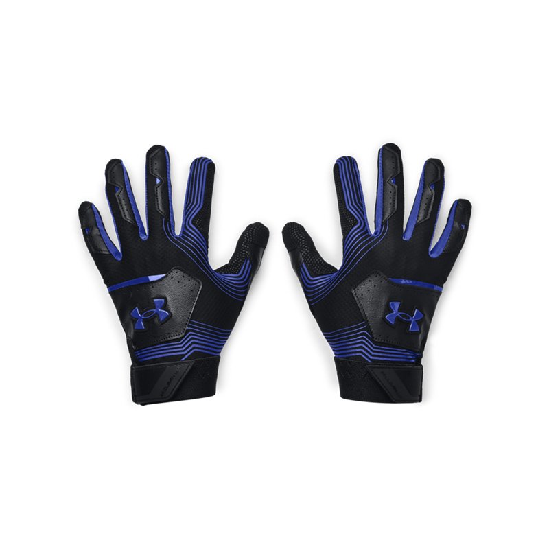 Under Armour Boys’ Clean Up 21 Baseball Batting Gloves Black/Blue, Medium – Batting Gloves at Academy Sports