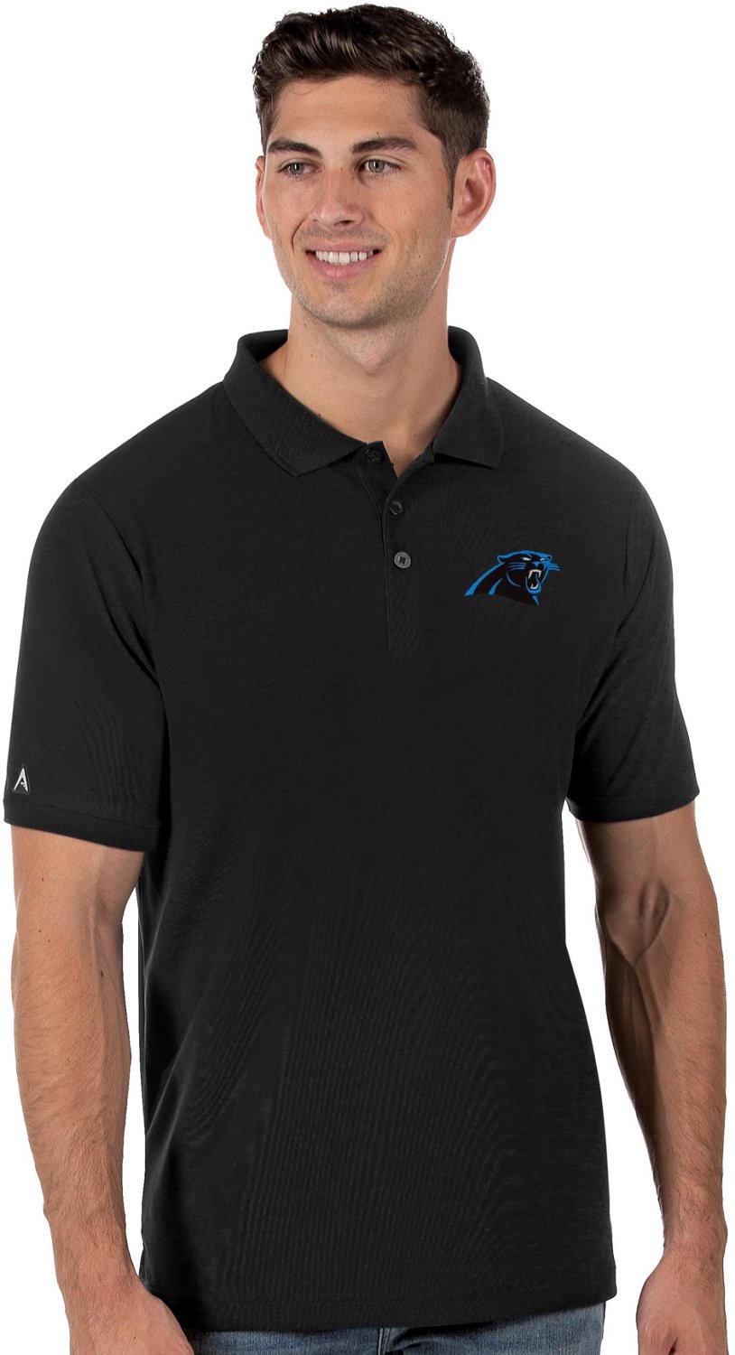 Men's Antigua Blue Carolina Panthers Legacy Pique Polo