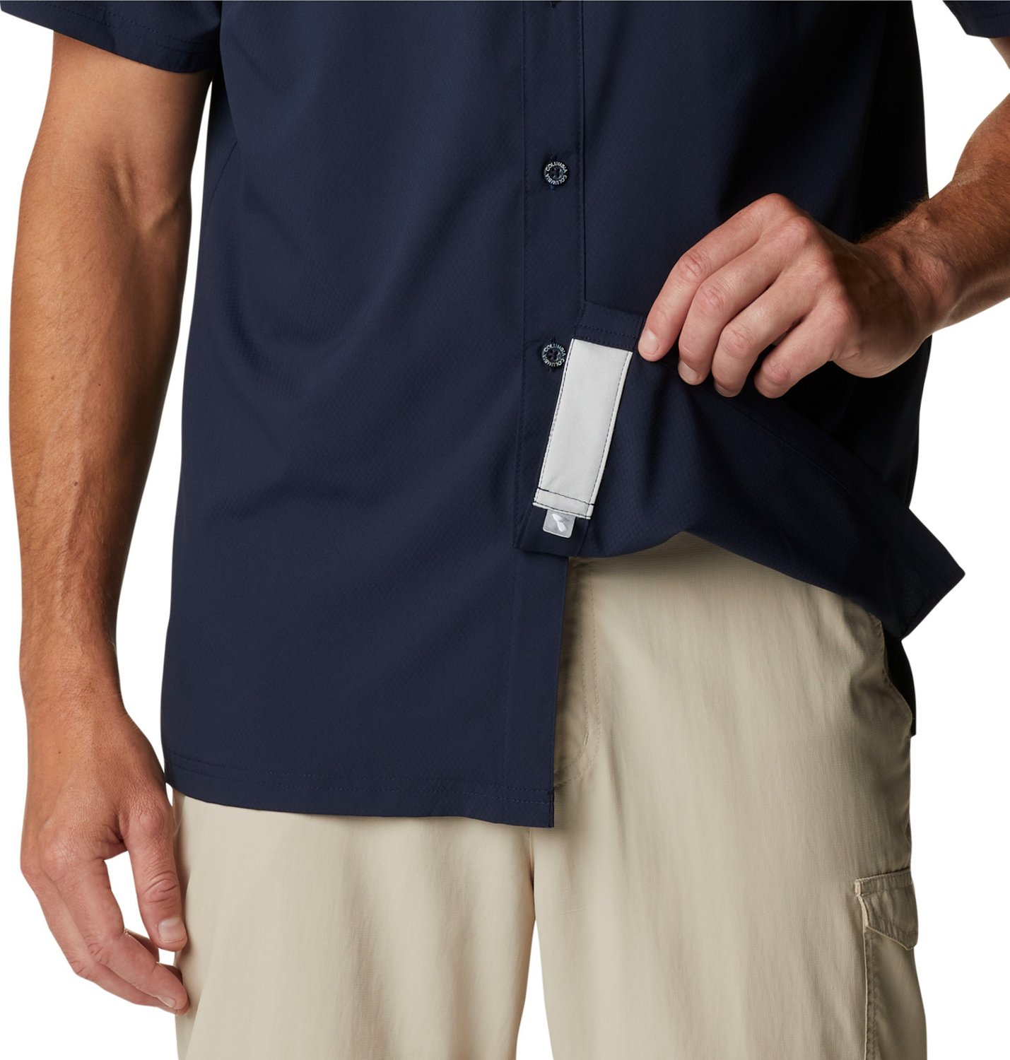 Columbia Sportswear Men's Auburn University Slack Tide Flag Camp Button Down Shirt                                               - view number 6