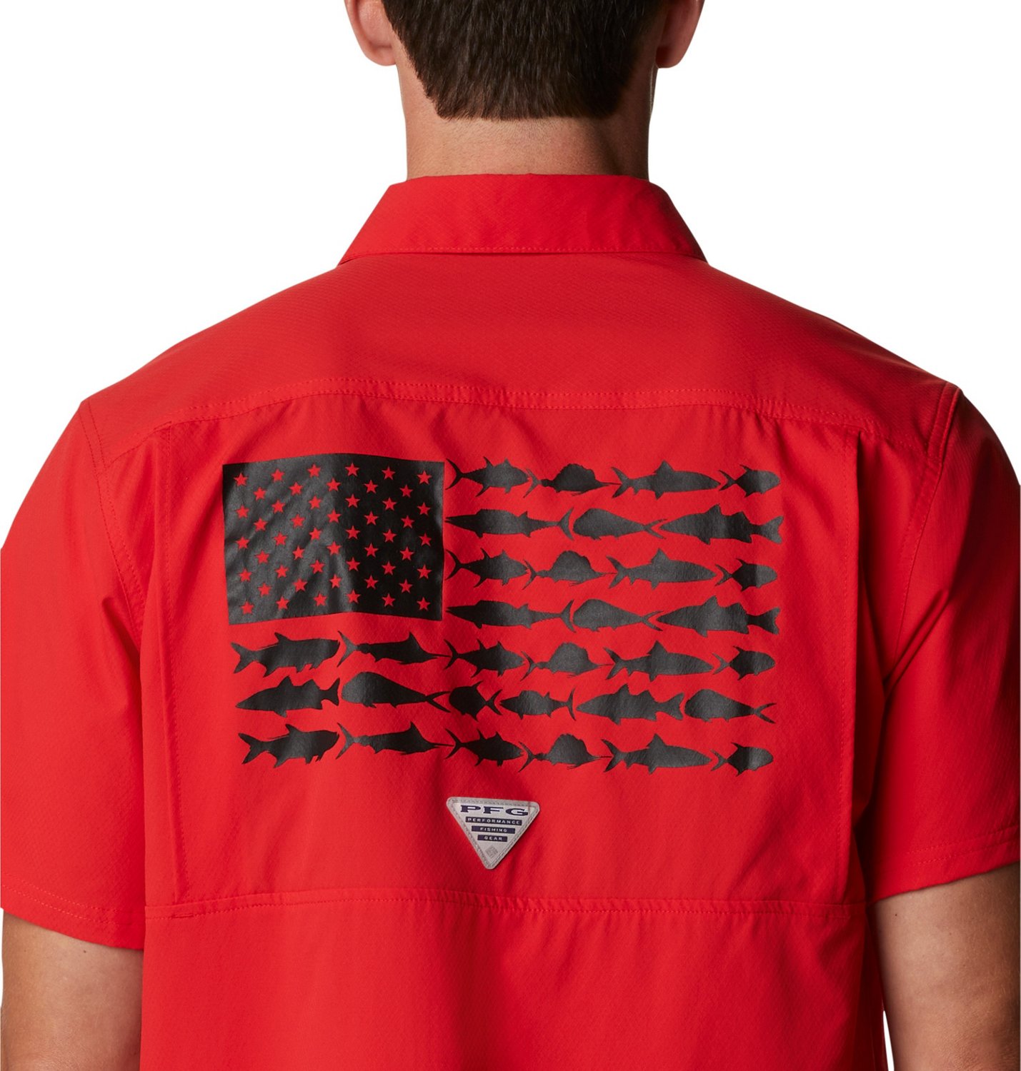 Sportswear Men's University of Georgia Slack Tide Flag Camp Button Down Shirt                                                    - view number 4