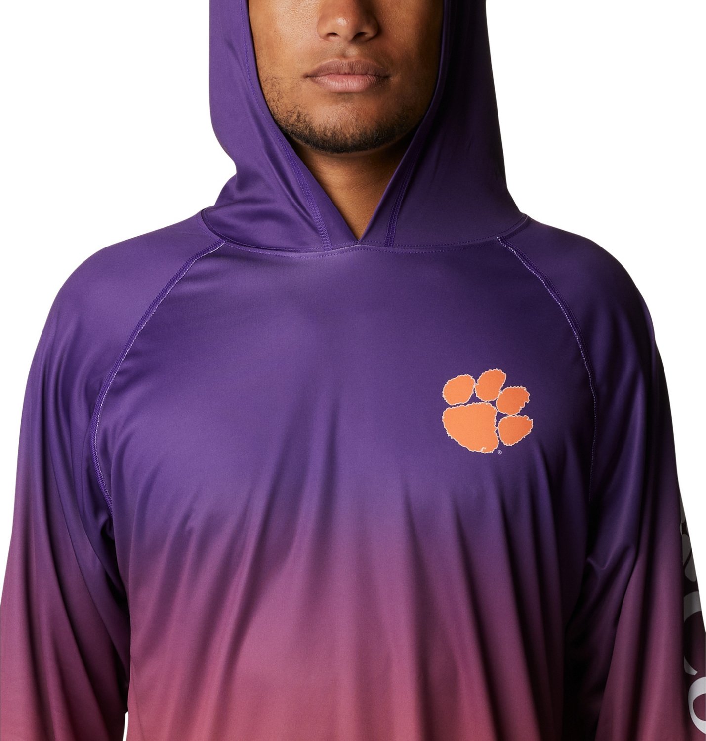 Columbia Sportswear Men's Clemson University Super Terminal Tackle Hoodie - view number 3