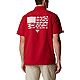 Columbia Sportswear Men's University of Alabama Slack Tide Flag Camp Button Down Shirt                                           - view number 2