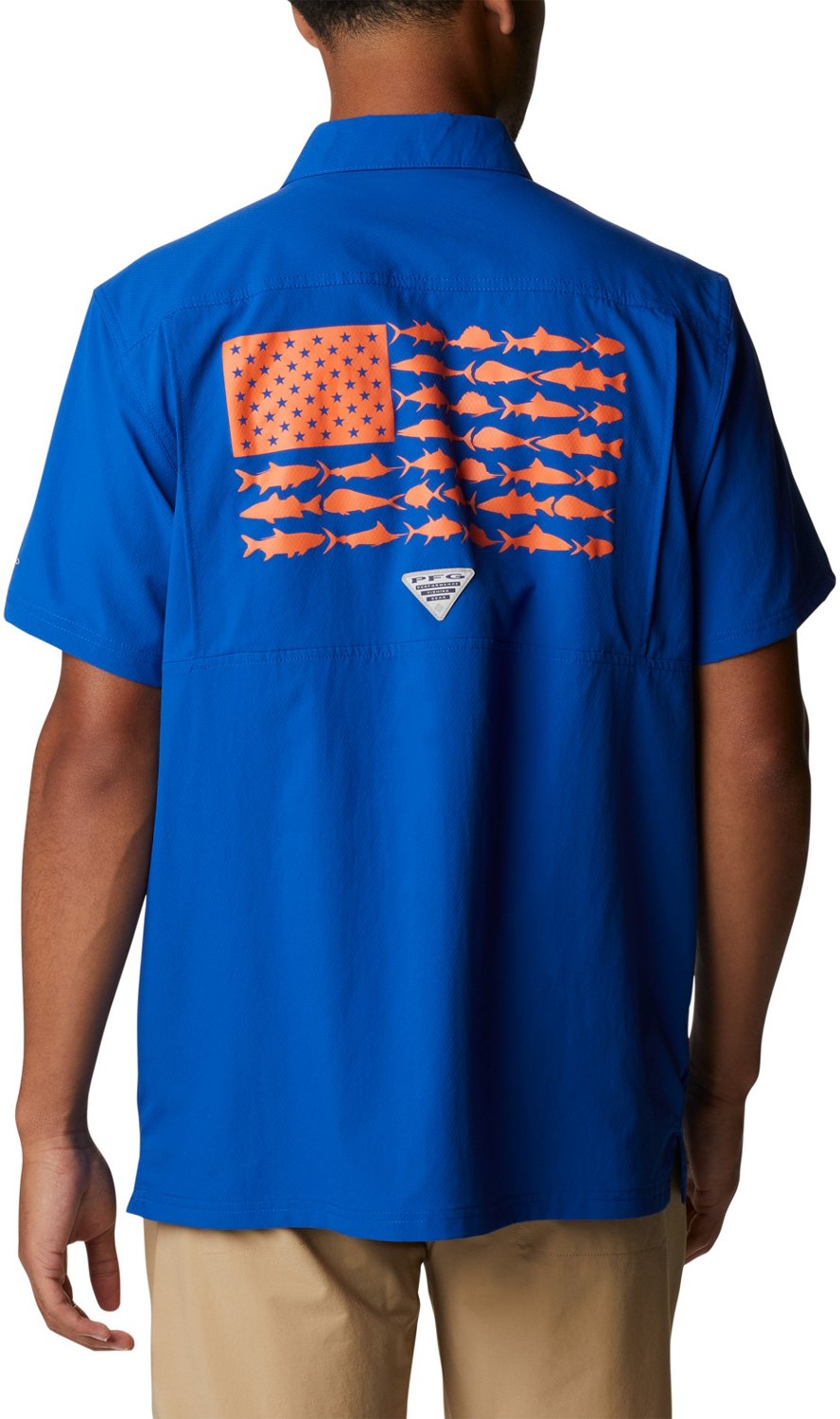 Columbia Sportswear Men's University of Florida Slack Tide Flag Camp Button Down Shirt  - view number 2