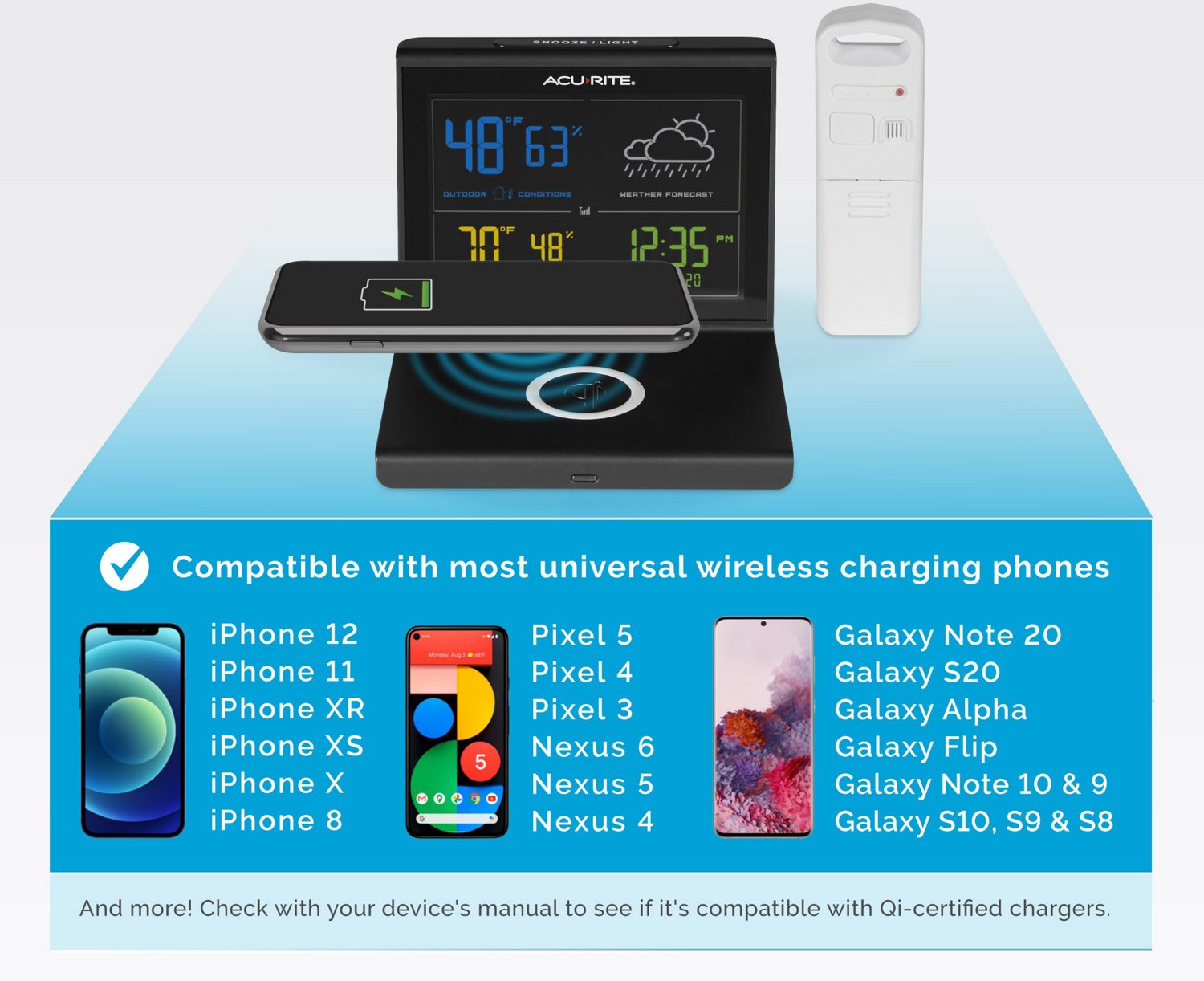 AcuRite Wireless Charger Weather Forecaster                                                                                      - view number 4