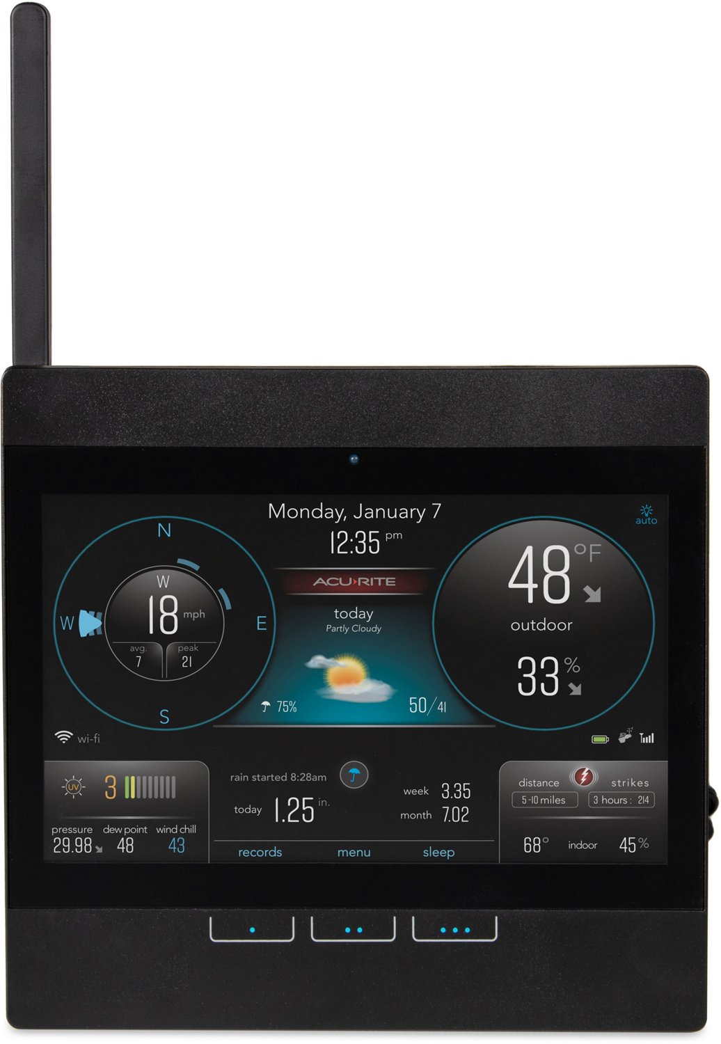 AcuRite Atlas Weather Station with Direct-to-WiFi Display and Lightning ...