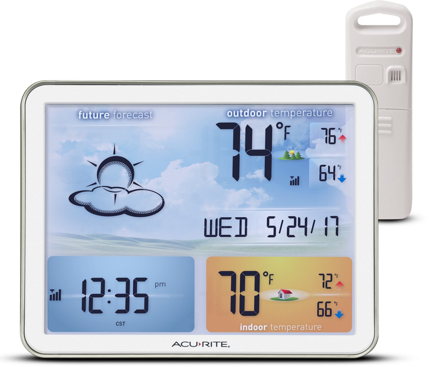 AcuRite Digital Weather Station Indoor With Wireless Outdoor Sensor 75107