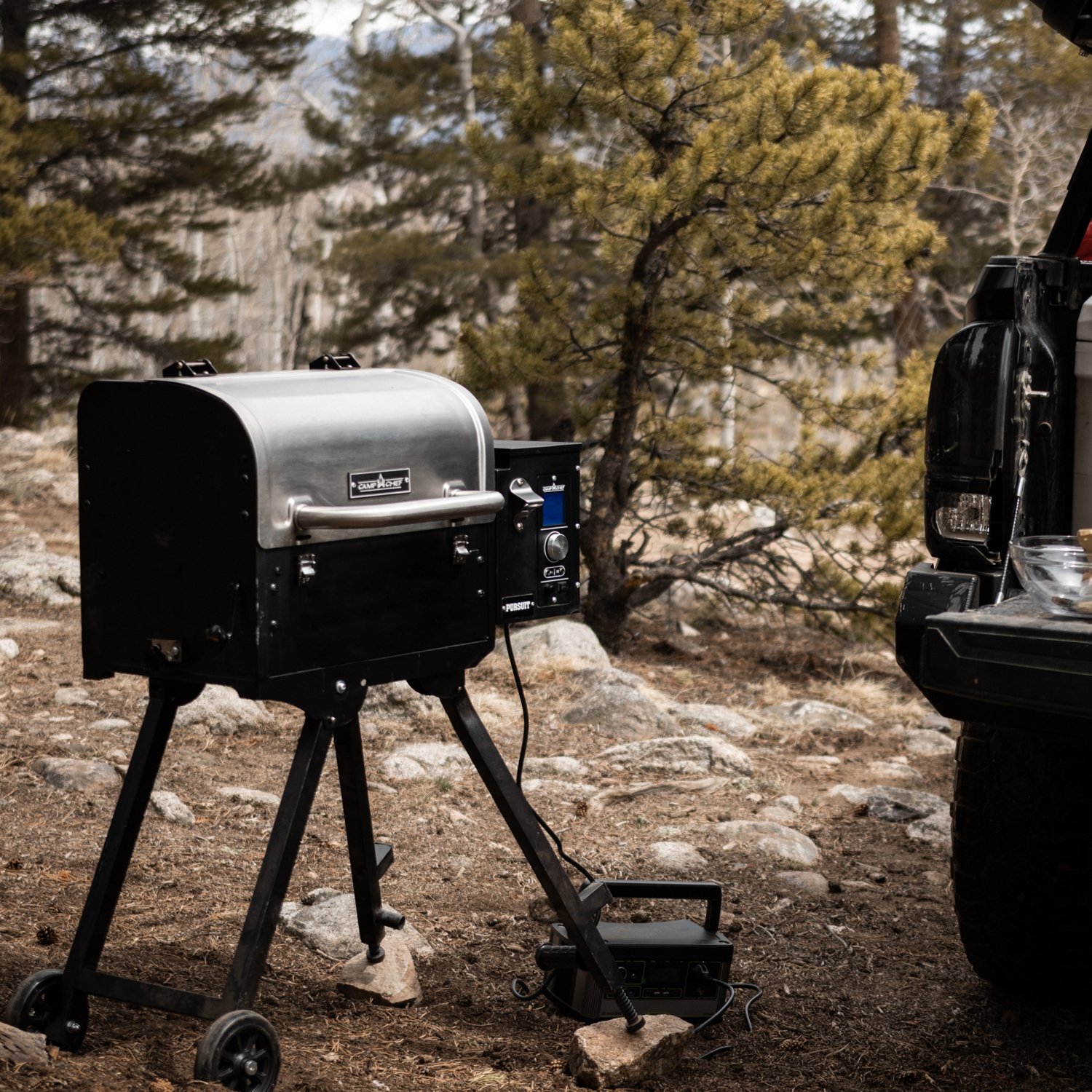 Camp Chef Pursuit 20 in Portable Pellet Grill Academy