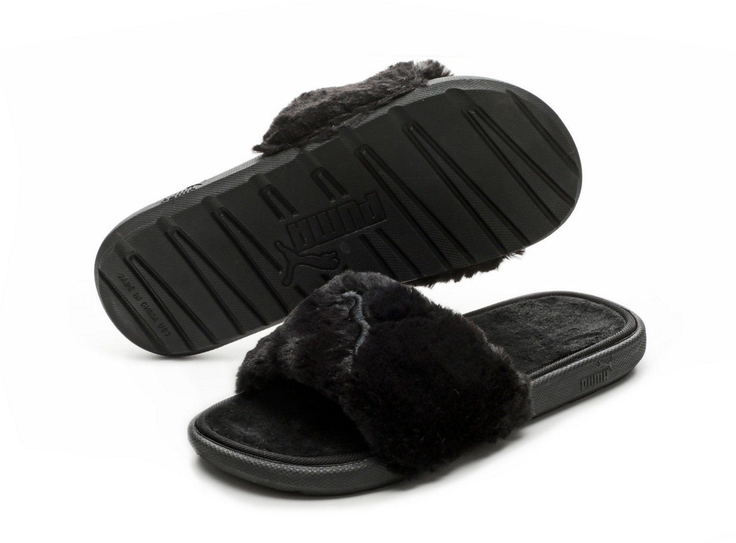 PUMA Women's Fluffy Cool Cat Slides | Academy