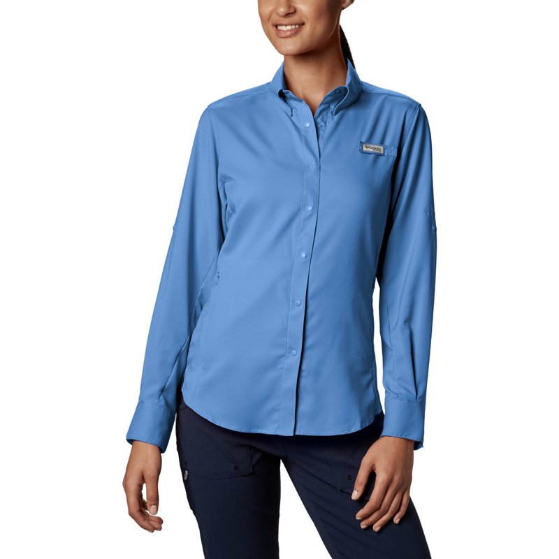 Columbia Sportswear Women's Tamiami Long Sleeve Shirt White Cap, X-Small - Women's Fishing Tops at Academy Sports
