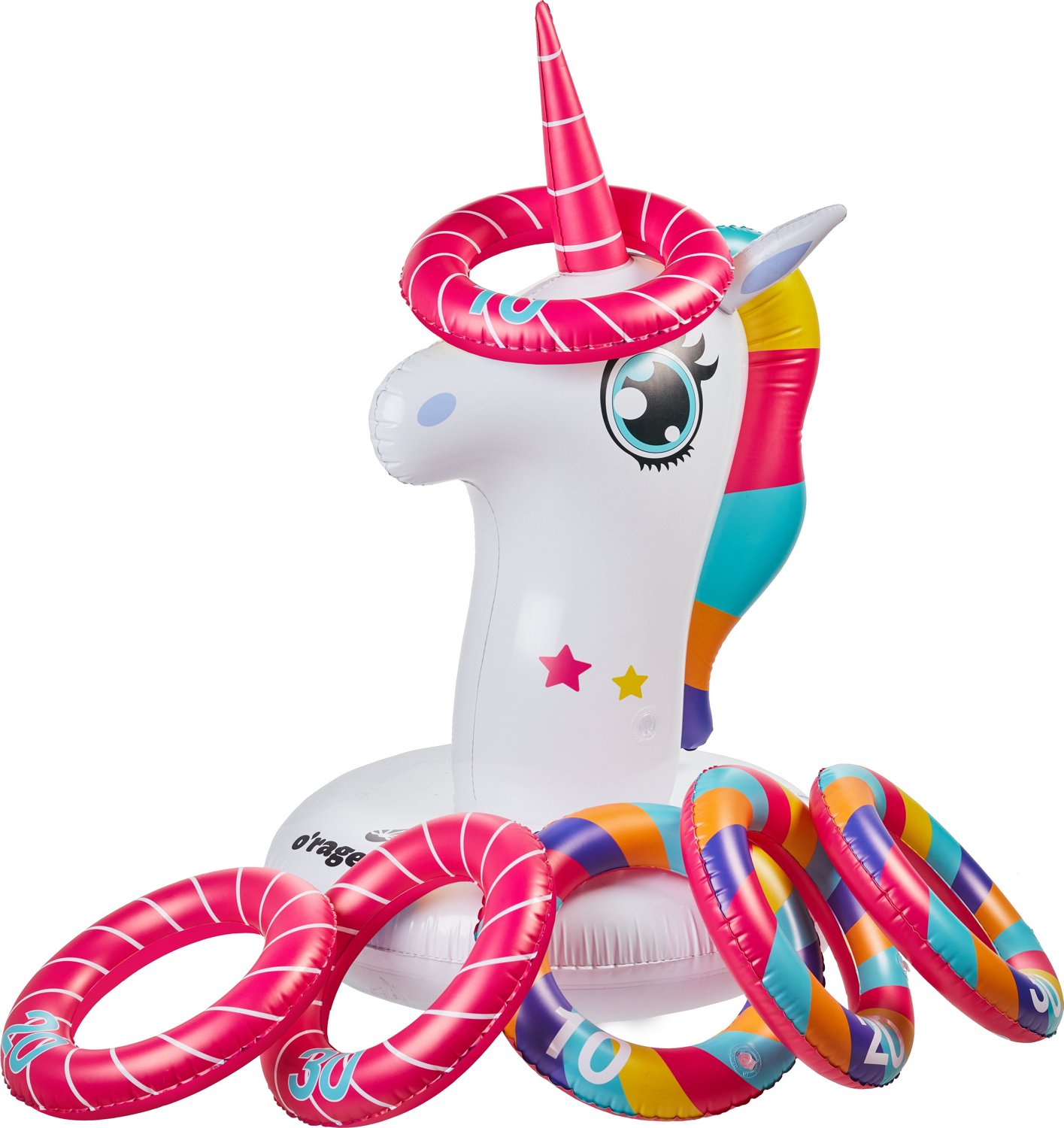 O'Rageous Unicorn Ring Toss Pool Game