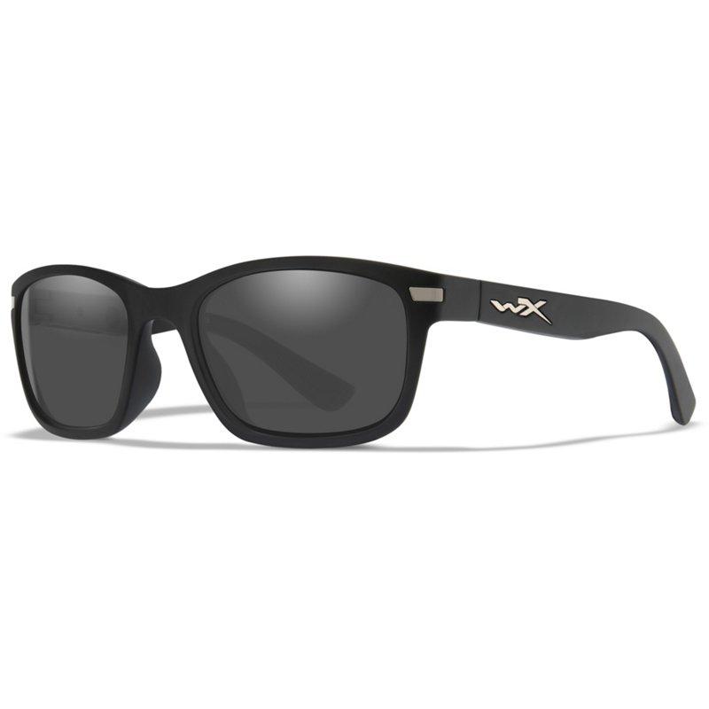 Photos - Wrist Watch Wiley X Active 6 Helix Square Sunglasses Gray/Black - Case Sunglasses at Academy Sports 21071500677 