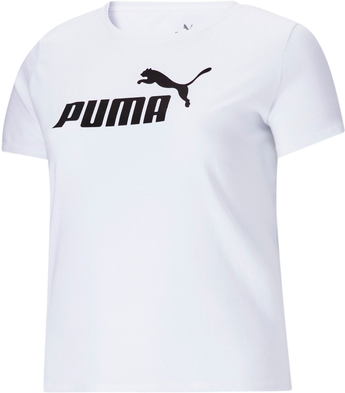 Plus PUMA | Essentials Sleeve Academy Short Women\'s Size T-shirt Logo
