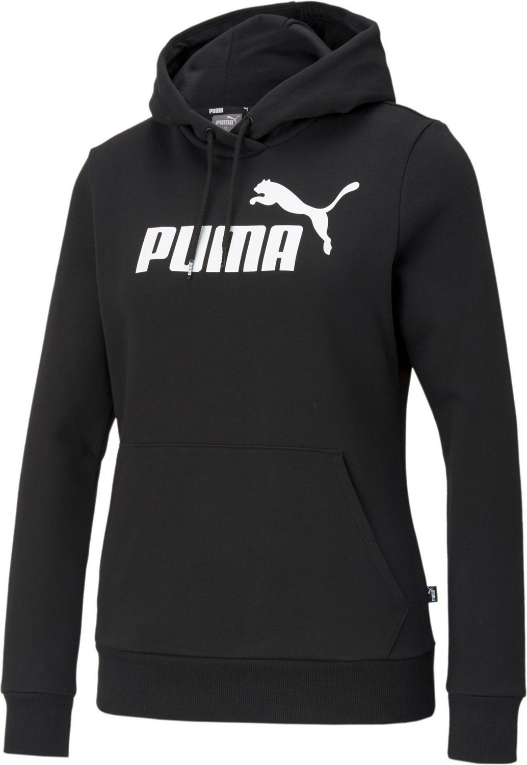 PUMA Women's Essentials Logo Fleece Hoodie CBLK-S