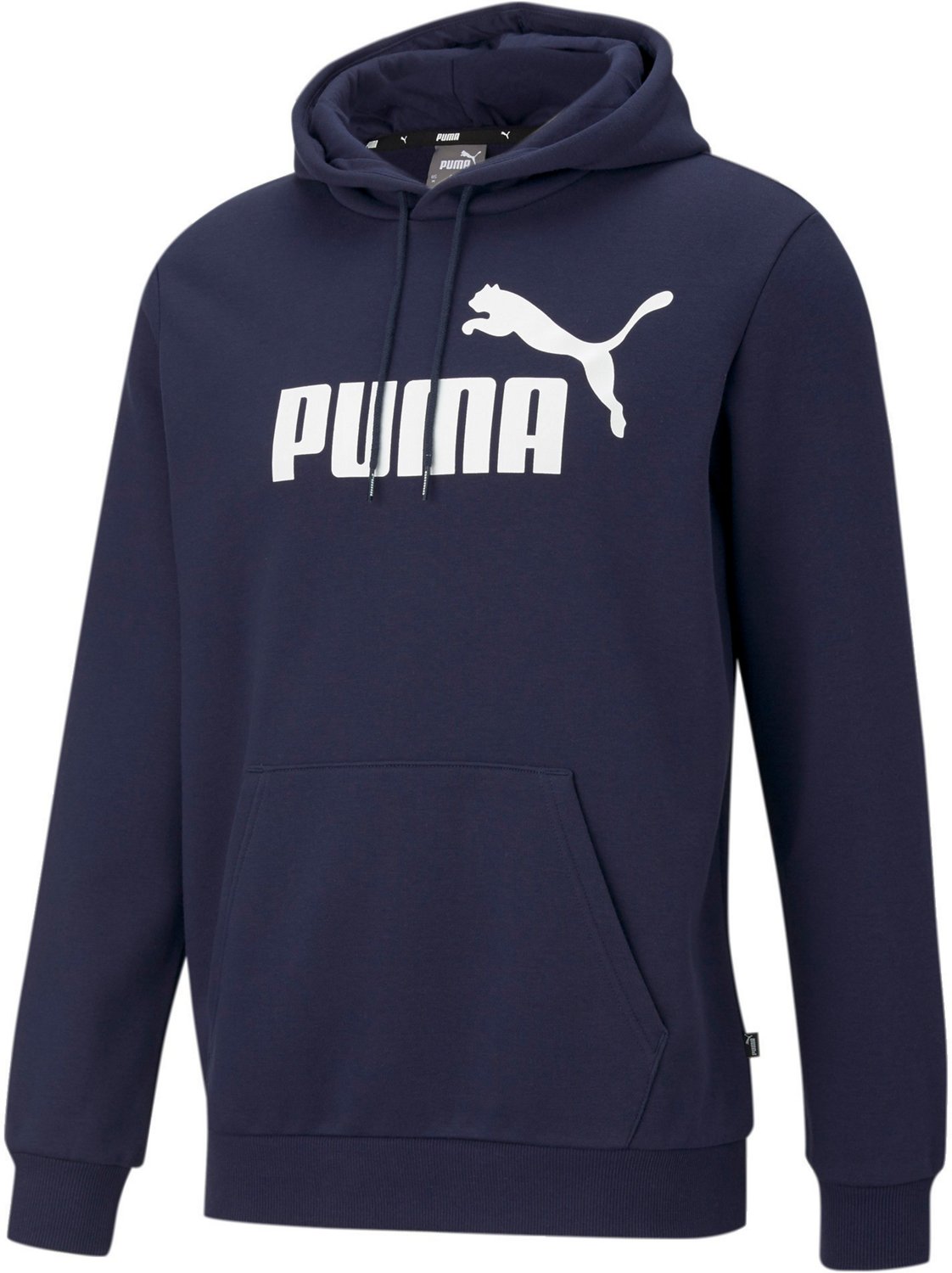 PUMA Men's Essential Big Logo Fleece Hoodie Academy
