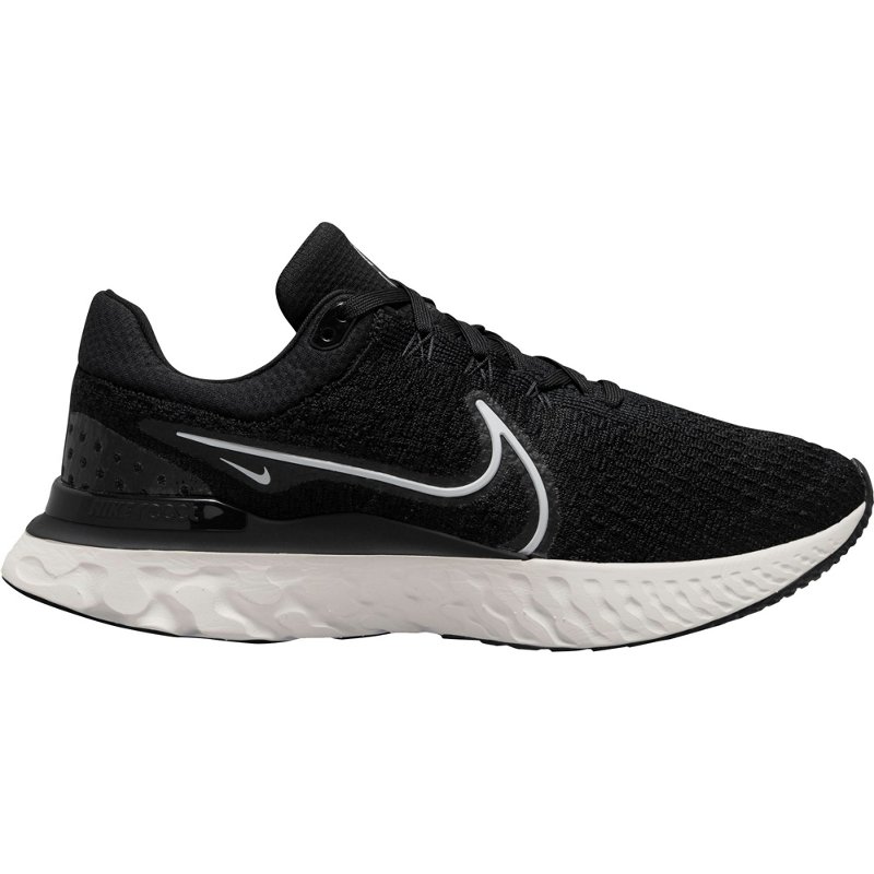 Nike Men's React Infinity Run Flyknit 3 Running Shoes Black/White, 10 - Men's Running at Academy Sports product image