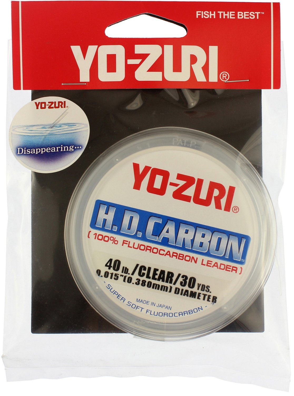 YoZuri SW HD 8 lb 30 yd Leader Fluorocarbon Fishing Line Academy