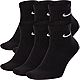 Nike Men's Everyday Cushioned Quarter-Length Training Socks 6 Pack                                                               - view number 1 selected
