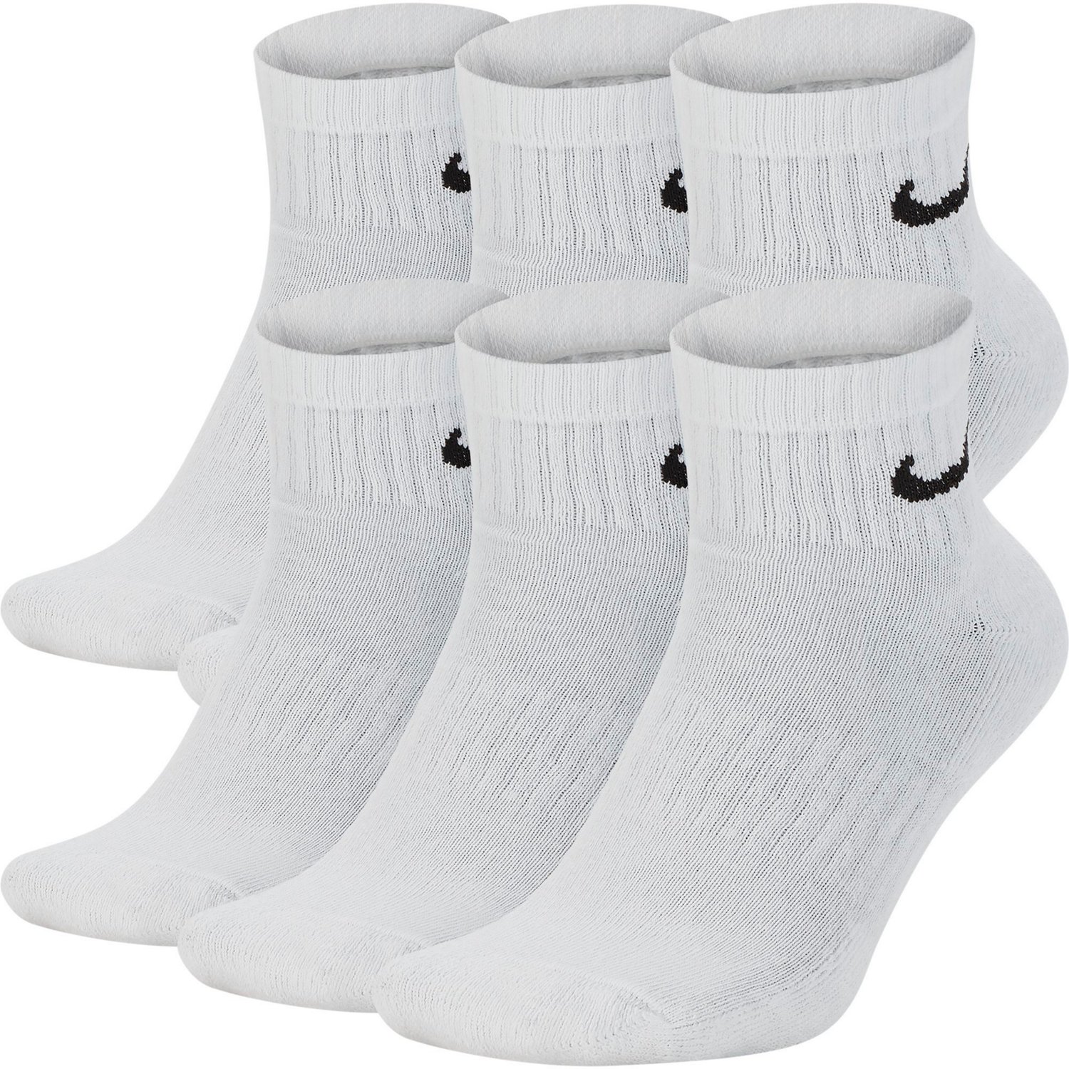 Nike Men's Everyday Cushioned Quarter-Length Training Socks 6 Pack