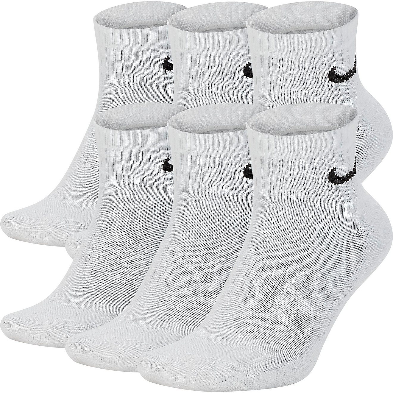 Nike Men's Everyday Cushioned Quarter-Length Training Socks 6 Pack                                                               - view number 1