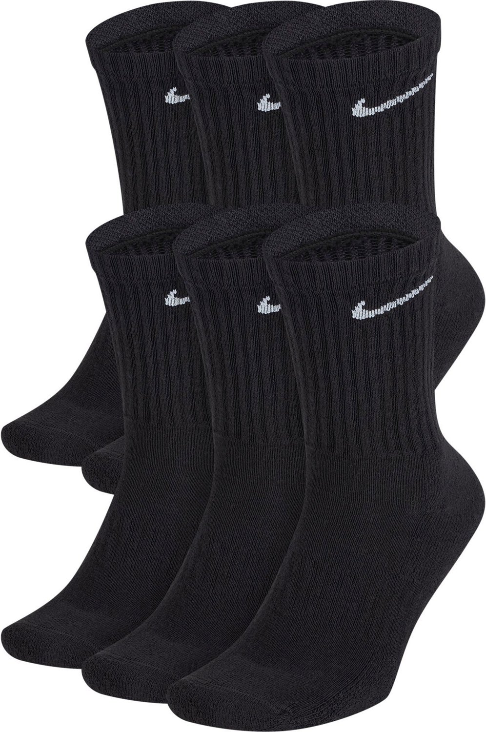 Nike Youth Dri-FIT Everyday Cushion Crew Socks 6-Pack                                                                            - view number 1 selected