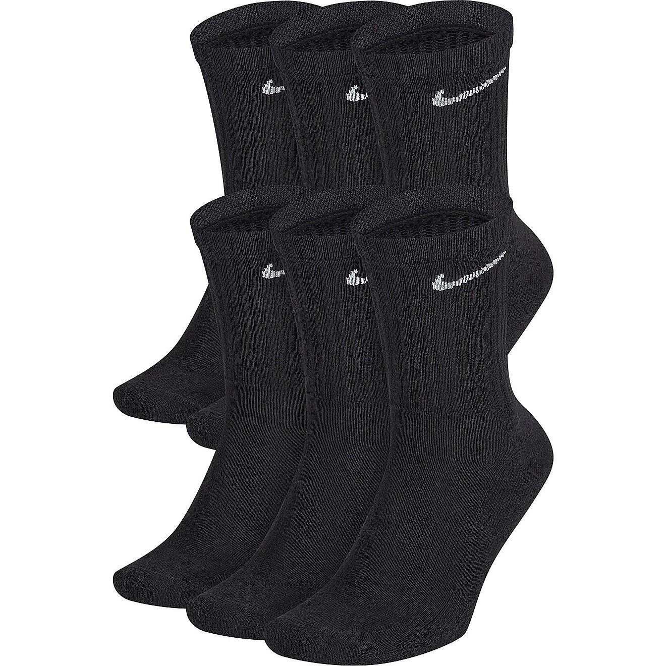 Nike Youth Dri-FIT Everyday Cushion Crew Socks 6-Pack                                                                            - view number 1