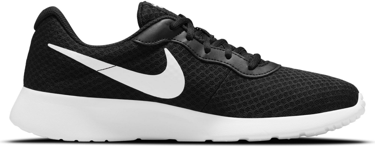 nike men's tanjun black running shoes