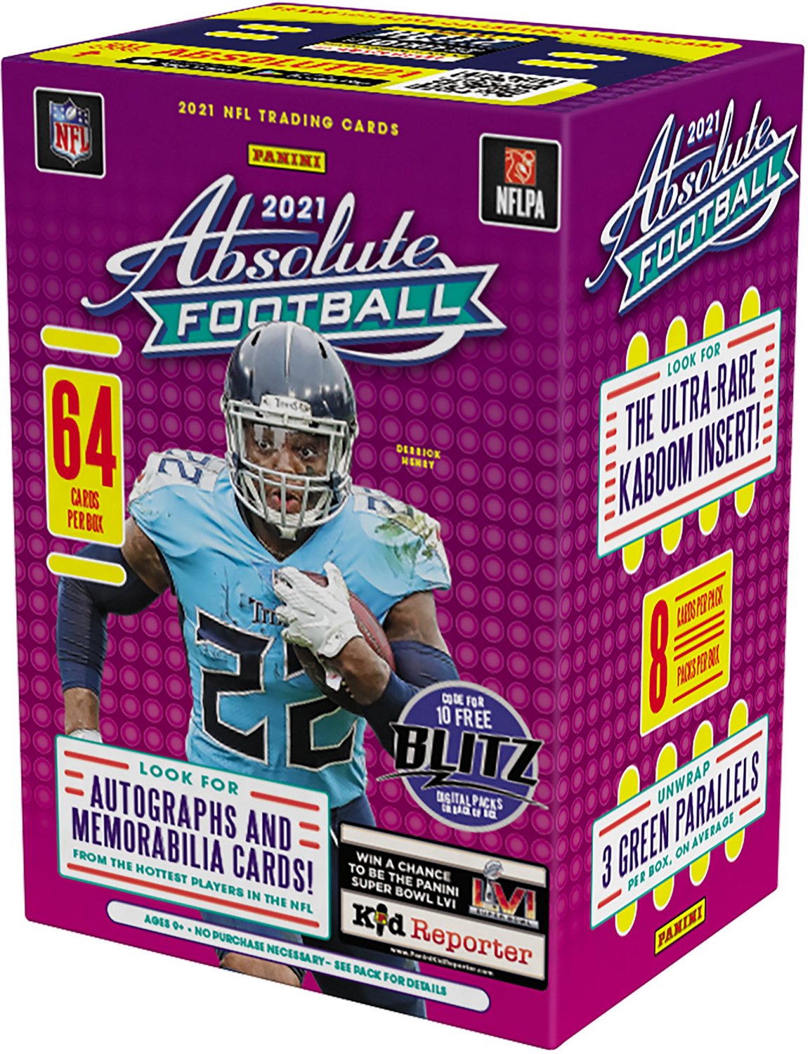 NFL Panini 2021 Absolute Football Trading Card BLASTER Box 8 Packs - ToyWiz