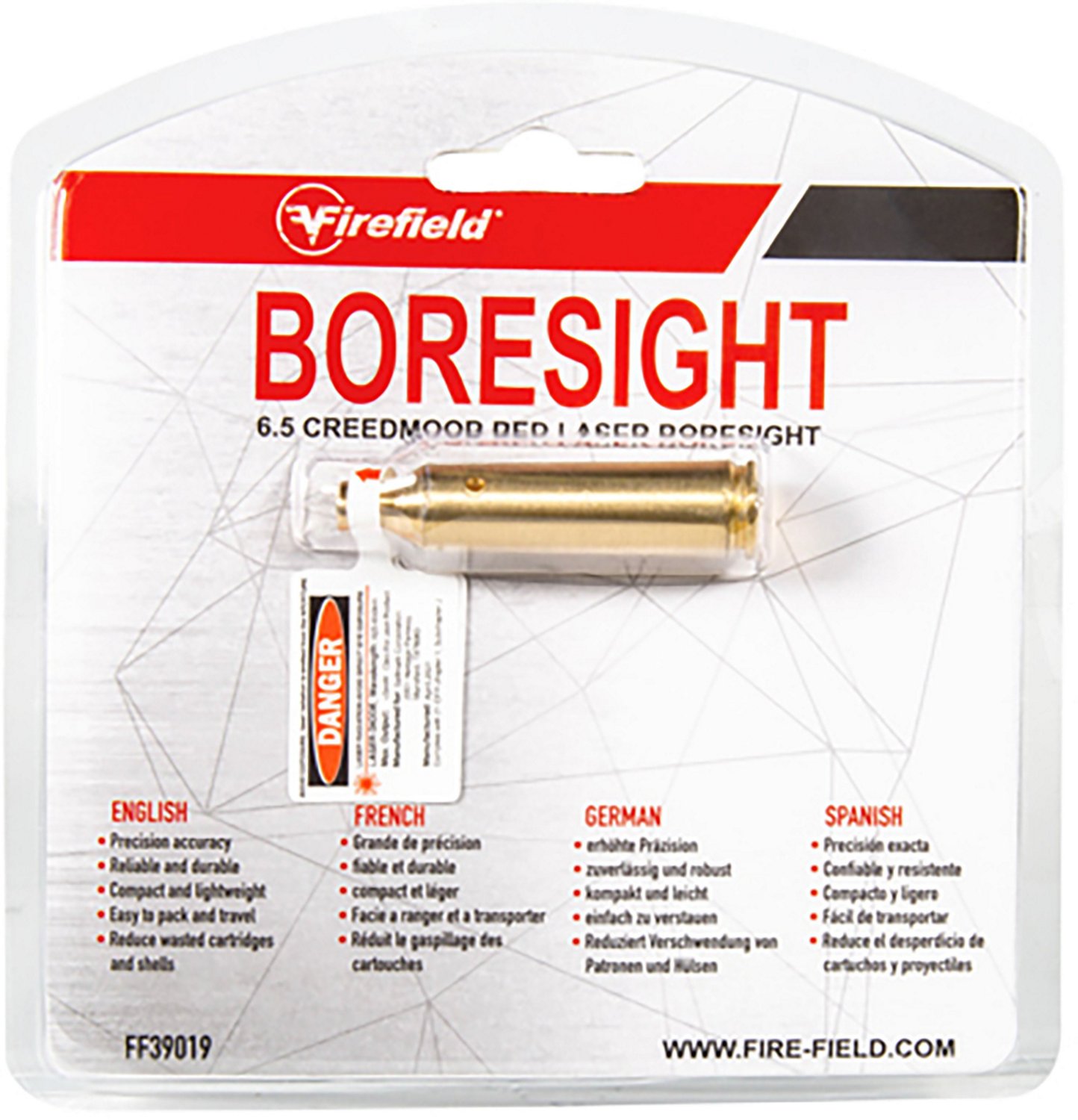 Firefield 6.5 Creedmoor In-Chamber Red Laser Brass Boresight