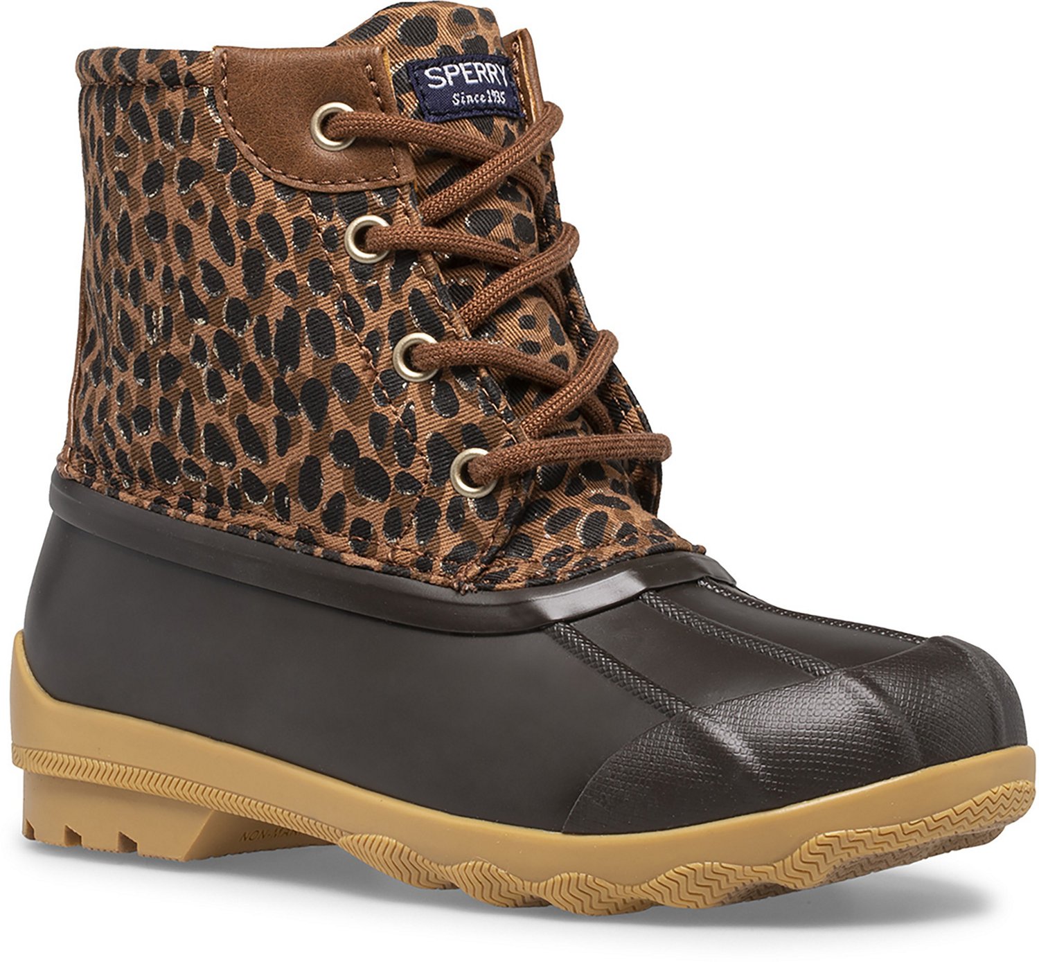 Sperry Girls Port Animal Print Duck Boots Academy   20733025