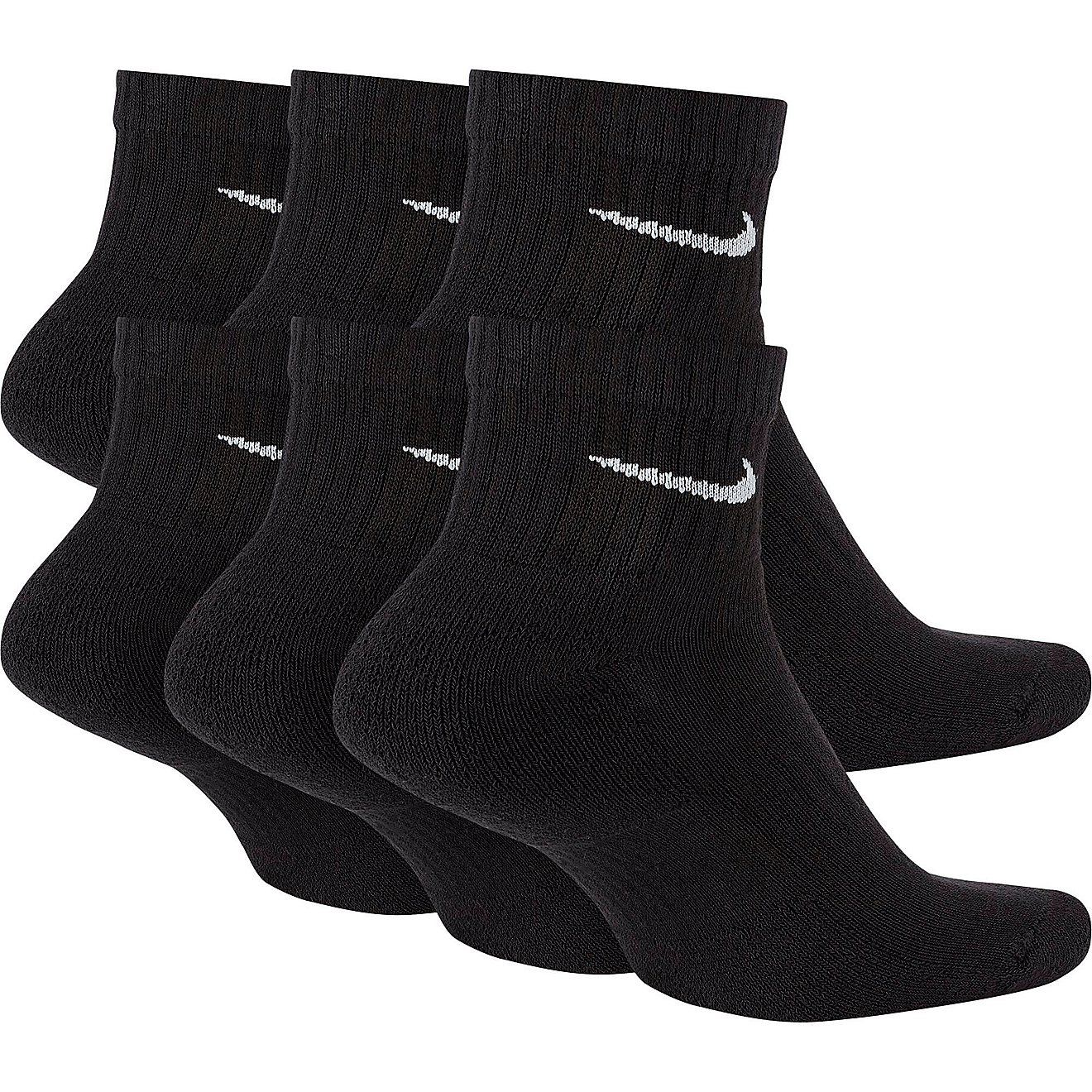 Nike Men's Everyday Cushioned Quarter-Length Training Socks 6 Pack                                                               - view number 2