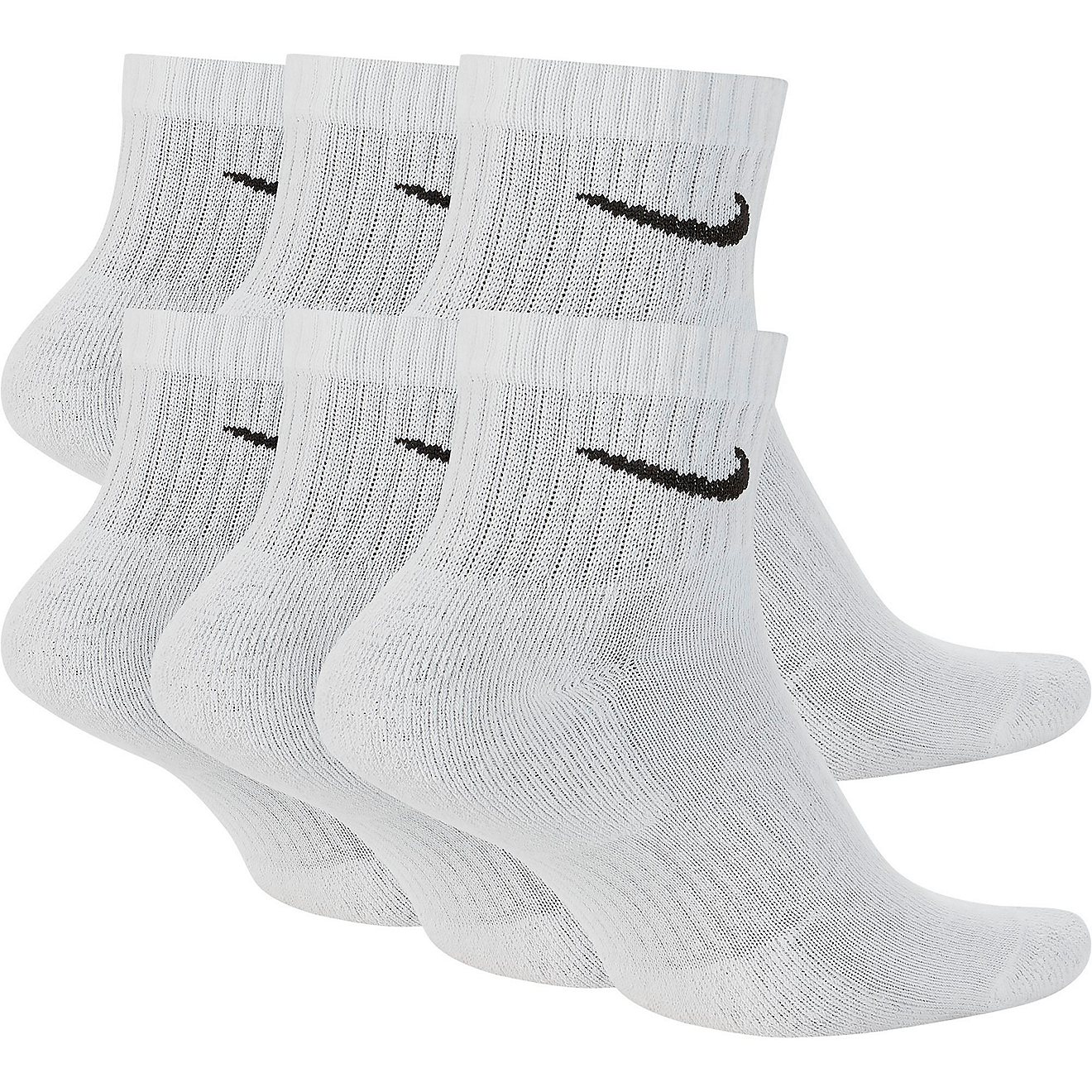 Nike Men's Everyday Cushioned Quarter-Length Training Socks 6 Pack                                                               - view number 2