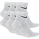 Nike Men's Everyday Cushioned Quarter-Length Training Socks 6 Pack                                                               - view number 2 image