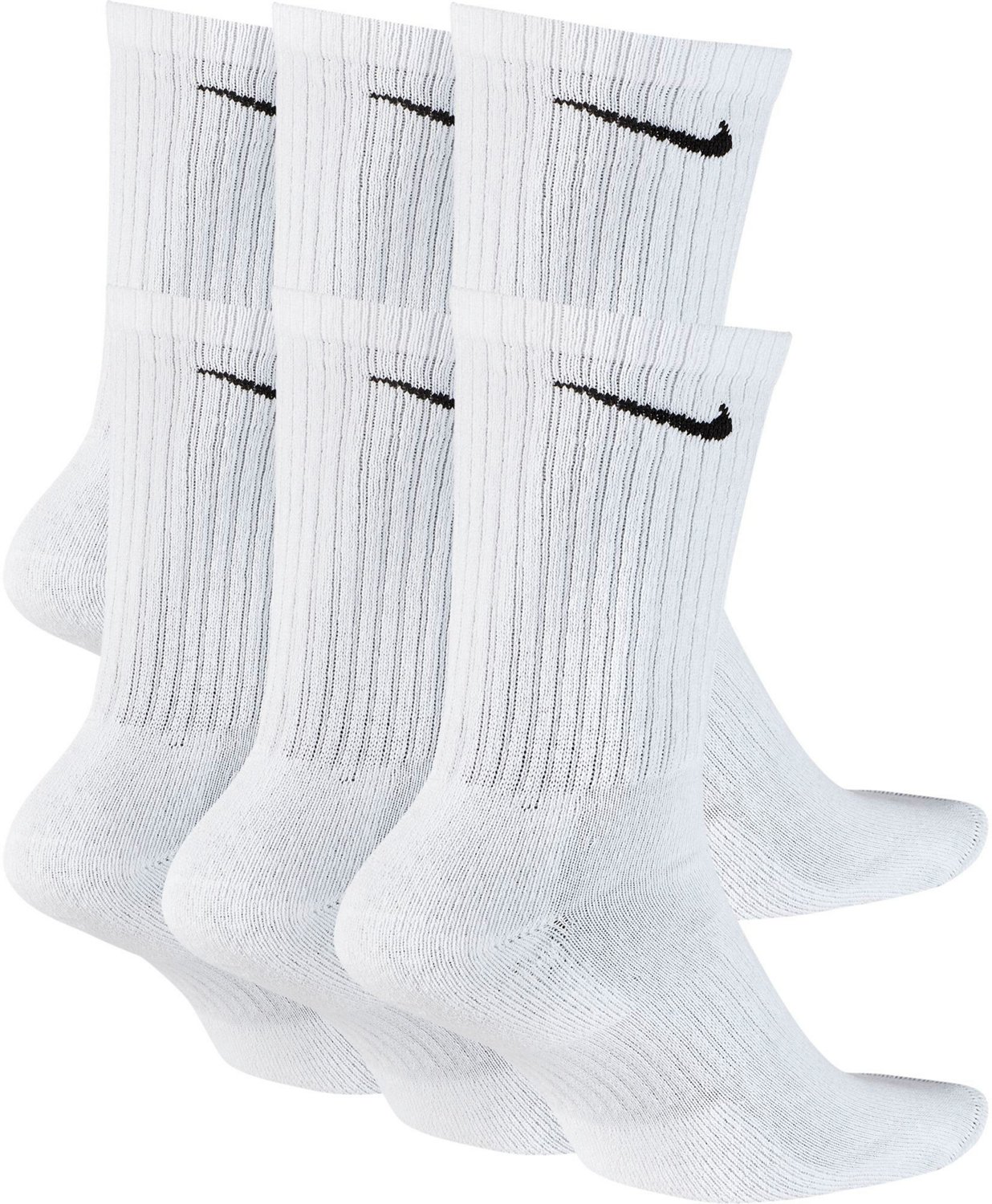 nike men's socks dri fit crew 6 pack
