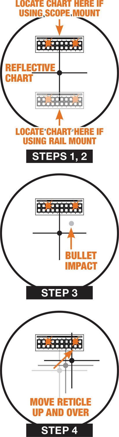Axeon Optics Absolute Zero Reflective Laser Target Charts 5-Pack - view number 2