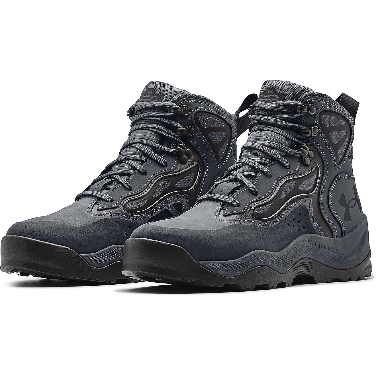 Under Armour Men's Charged Raider Mid Waterproof Hiking Boots                                                                    - view number 2
