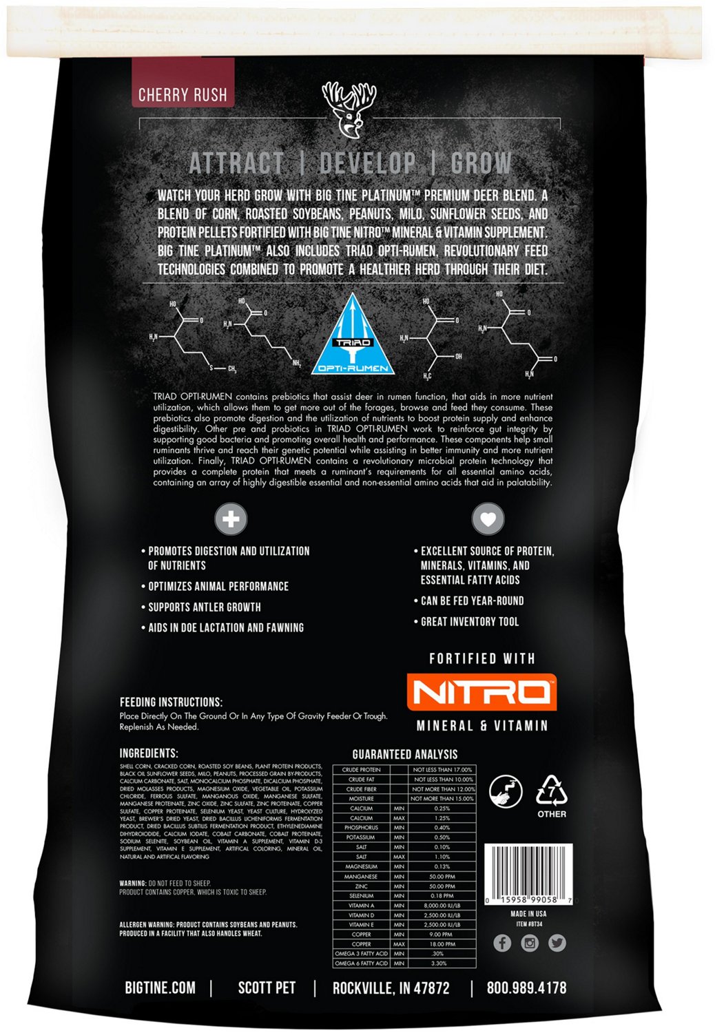 Big Tine Platinum Fortified Deer Feed                                                                                            - view number 2