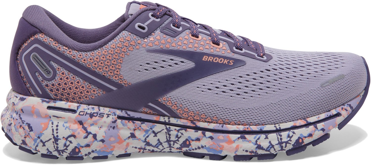 Brooks Women's Ghost 14 Delicate Dyes Running Shoes                                                                              - view number 1 selected