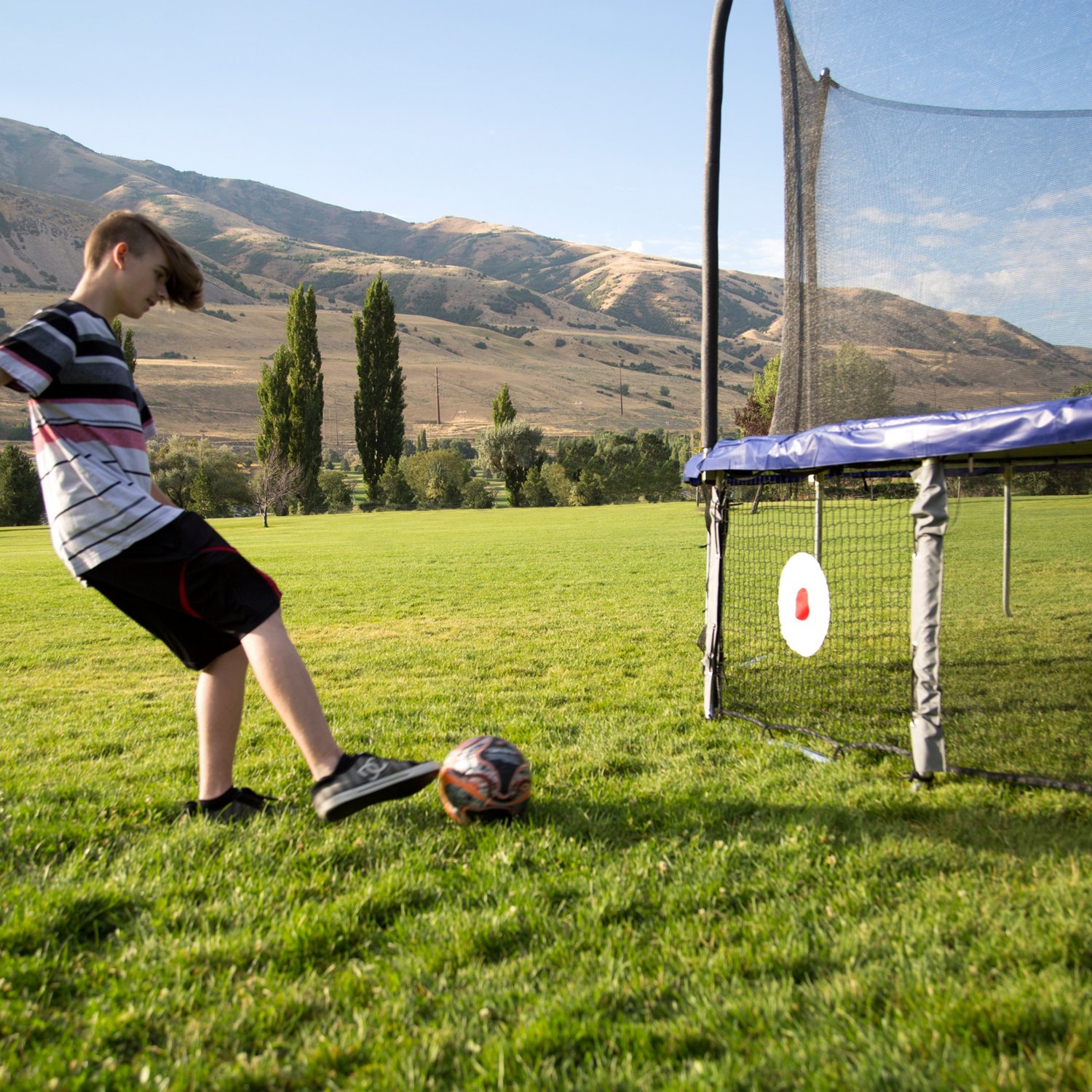 Skywalker Trampolines Accessory Kit with Lower Kick Back Game Academy