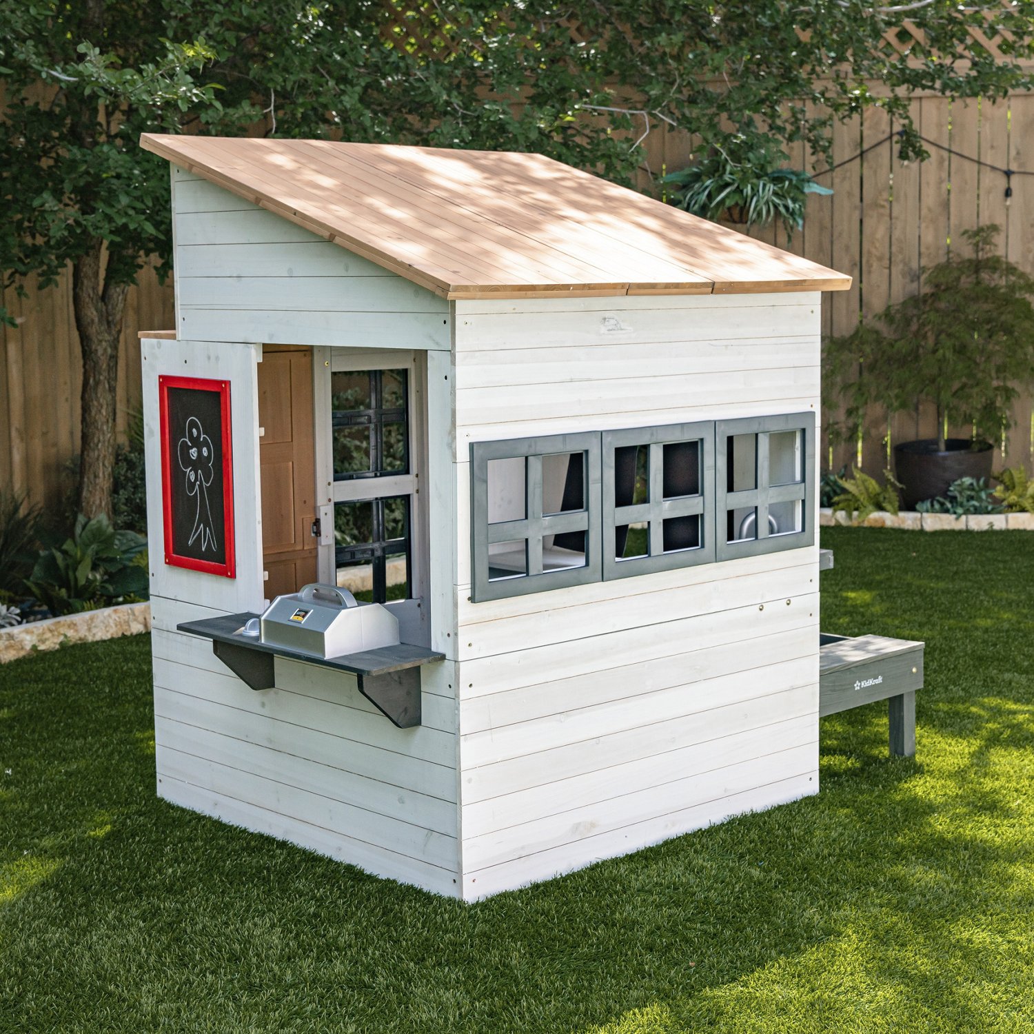 KidKraft Modern Outdoor Playhouse Academy