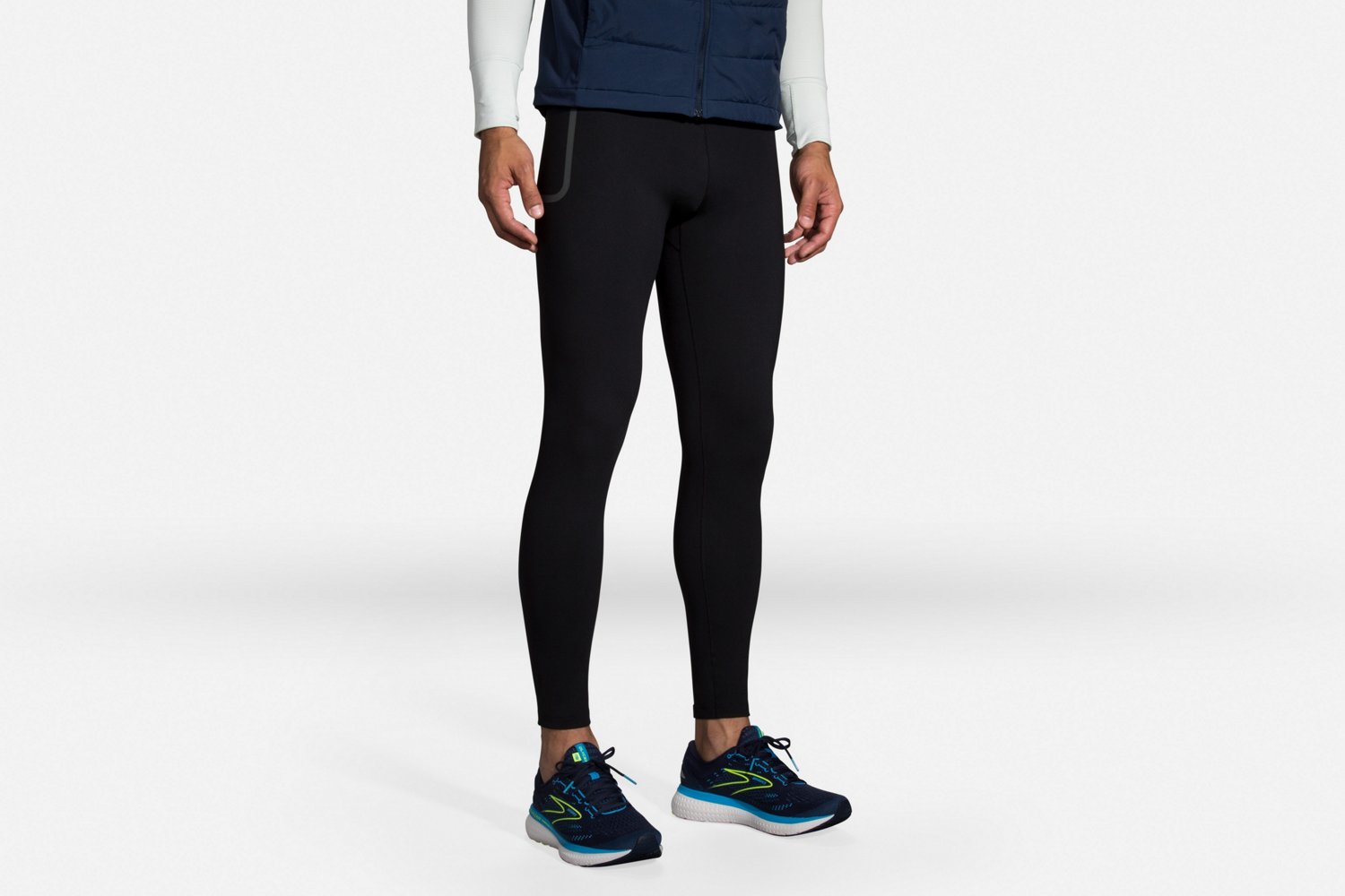 Brooks MOMENTUM THERMAL PANT - Leggings - black 