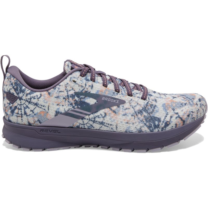 Brooks Women's Revel 5 CMA Delicate Dyes Running Shoes White/Purple, 9 - Women's Running at Academy Sports product image