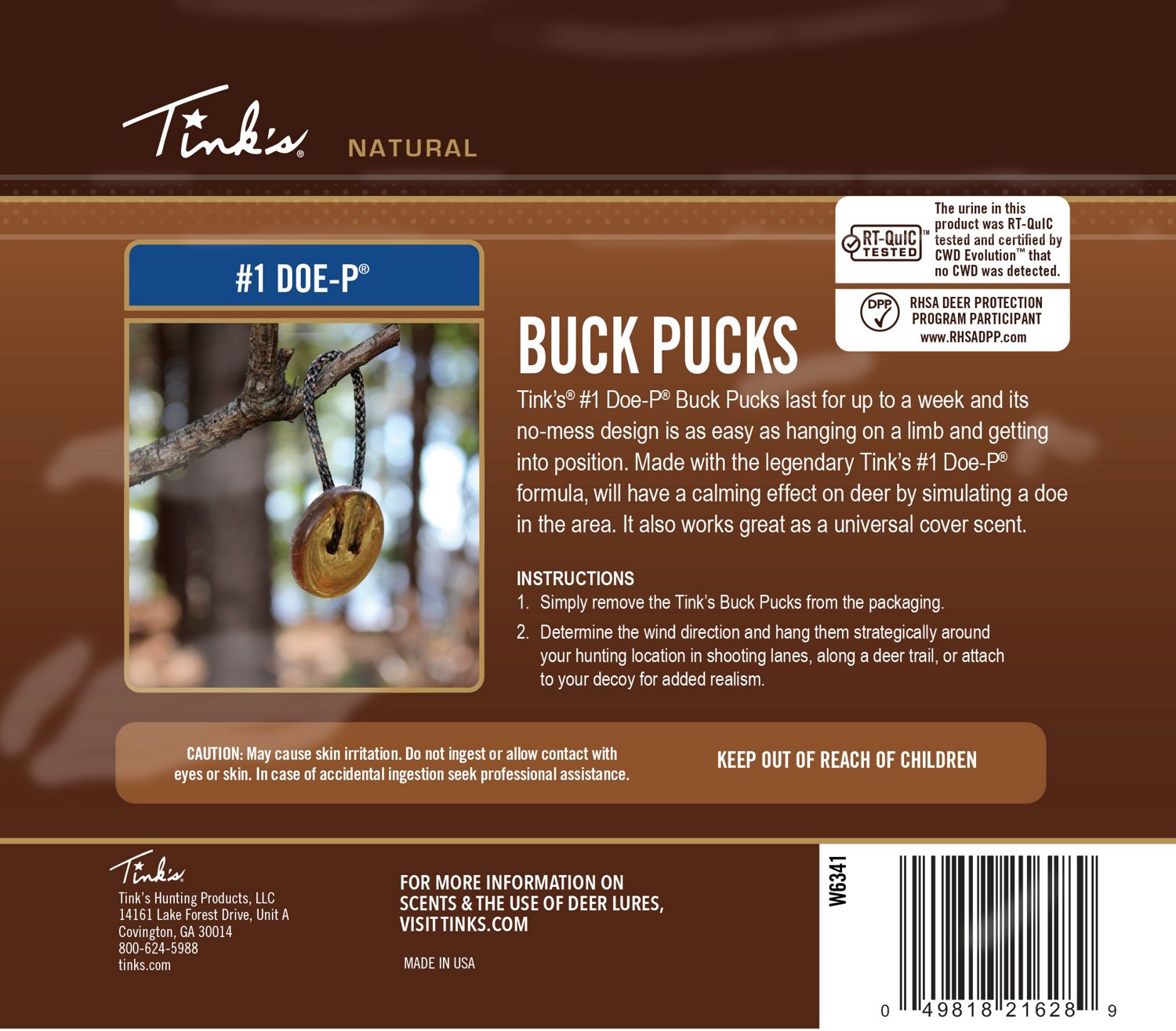 Tink's #1 Doe-P Buck Pucks 3-Pack - view number 2