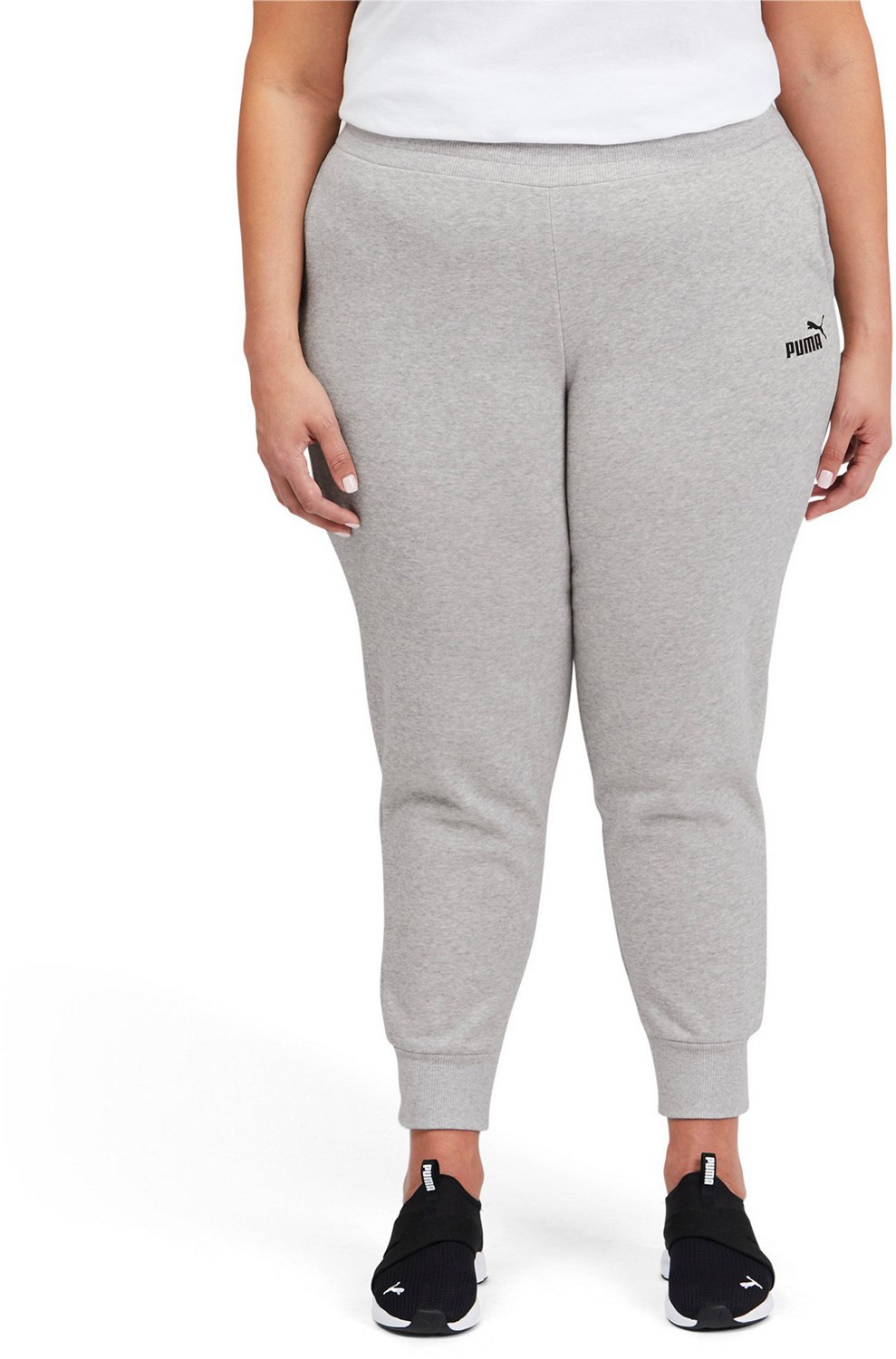 PUMA Women's Fleece Essential Plus Size Jogger Pants Academy