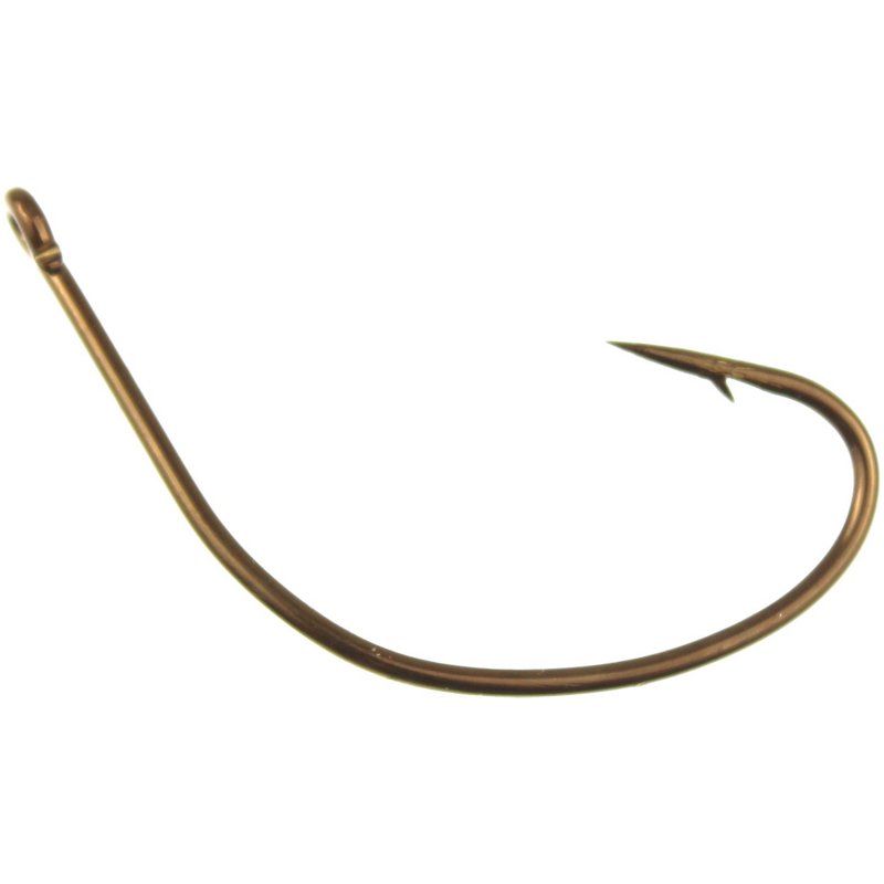 Photos - Fishing Hook / Jig Head Eagle Claw Lazer Kahle Offset Single Style 5/0 Hooks 8-Pack Copper/Brown,